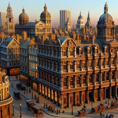 Historische Gebäude in London