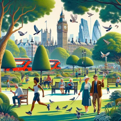Jubilee Park » Erkunde die grünen Freiflächen und Attraktionen im Herzen Londons